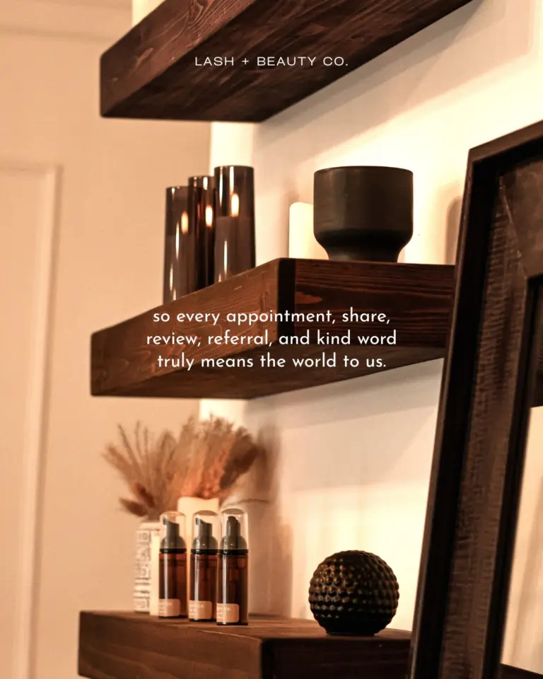 Instagram post from lashandbeautco. This post is in position 2.